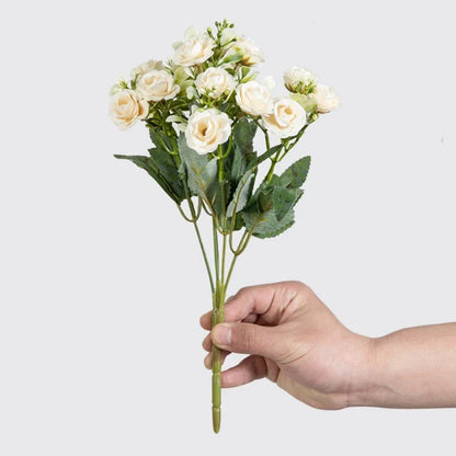 Silk Rose Bouquet Floral Decor