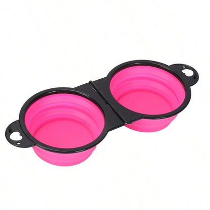Foldable Dual Pet Bowl