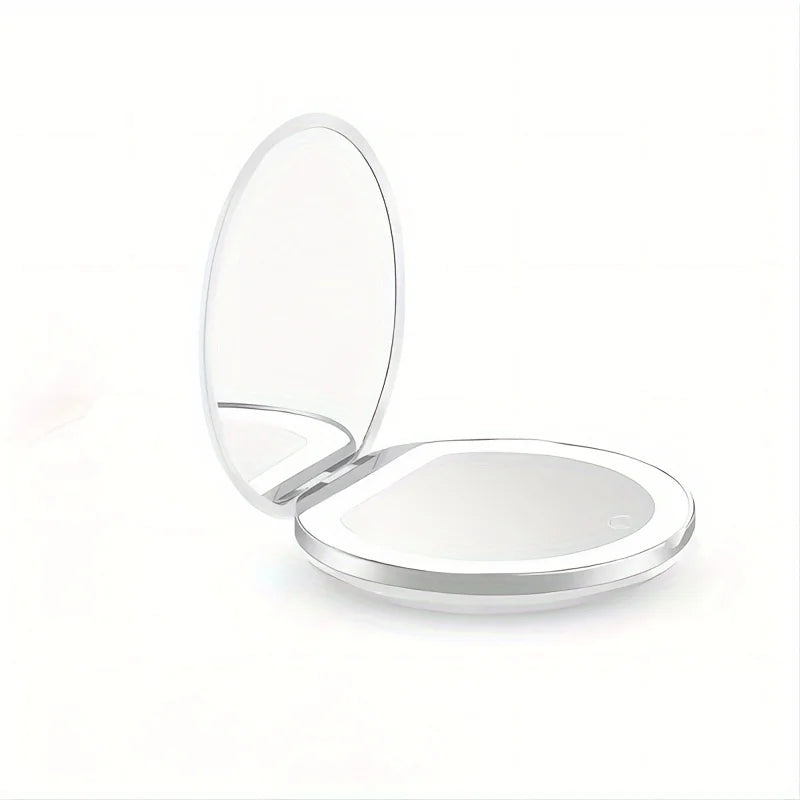Portable LED Folding Travel Mirror