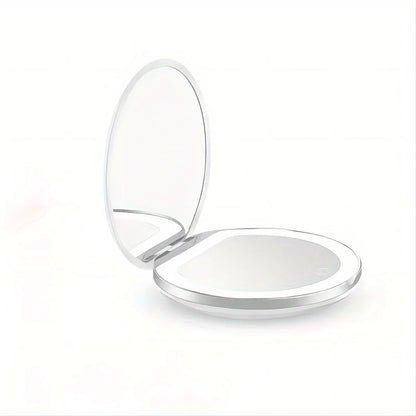 Portable LED Folding Travel Mirror