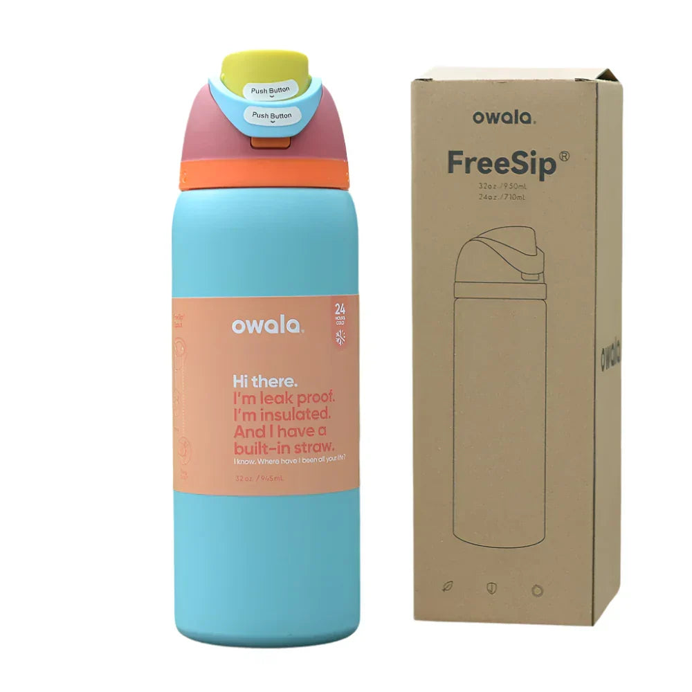 Owala FreeSip Black Panther Bottle