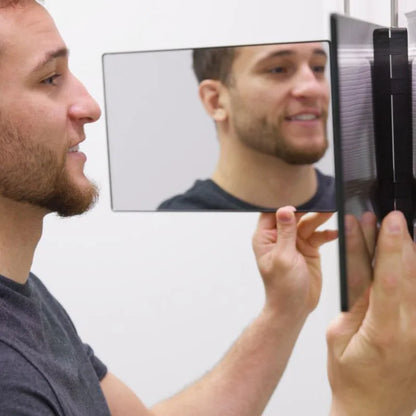 LED Trifold Self-Haircut Mirror
