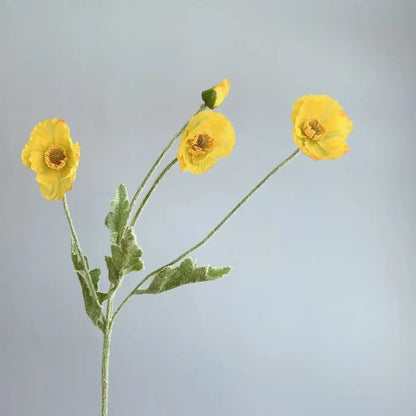 Artificial Flowers Fake Poppy Silk Flowers Long Stem Housewarming Garden Table Wedding DIY Party Wedding Bridal Bouquet Decor