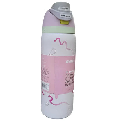 Owala FreeSip Black and White Bottle