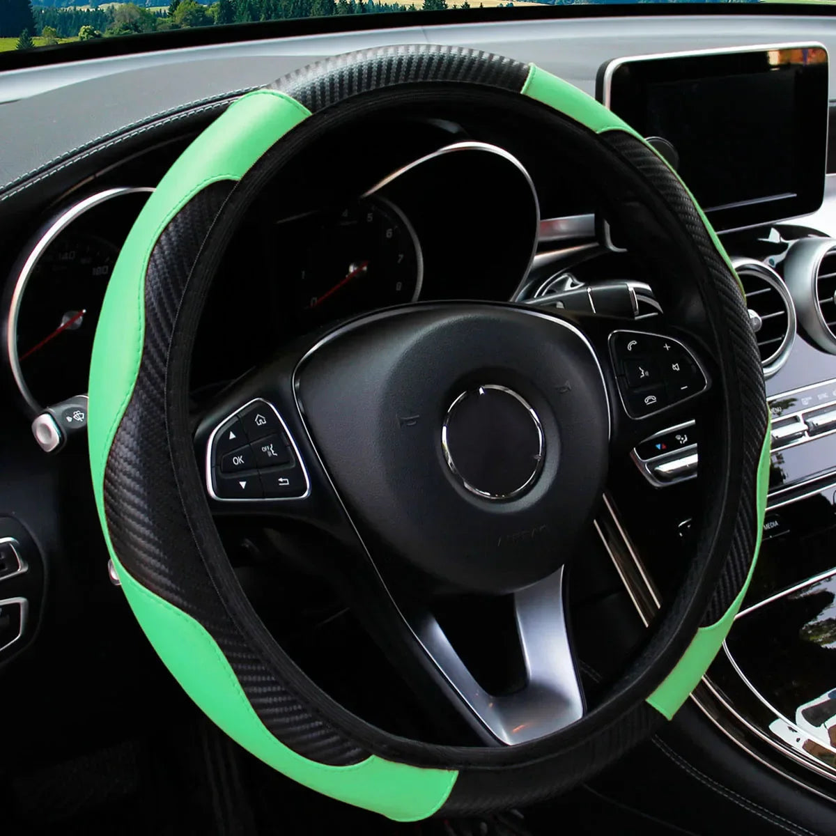 Carbon Fiber Steering Wheel Cover