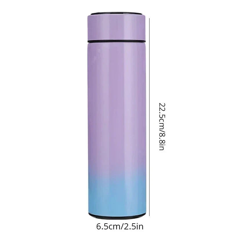 Black Smart Thermos Bottle 500ml
