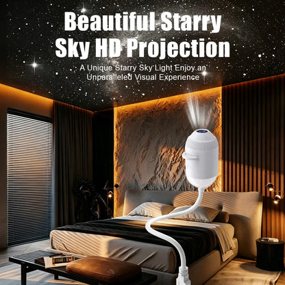 Explosive USB Starry Sky Projection Light for Car Interior, Home, Bedroom, Nightlight, Romantic Galaxy Atmosphere Light