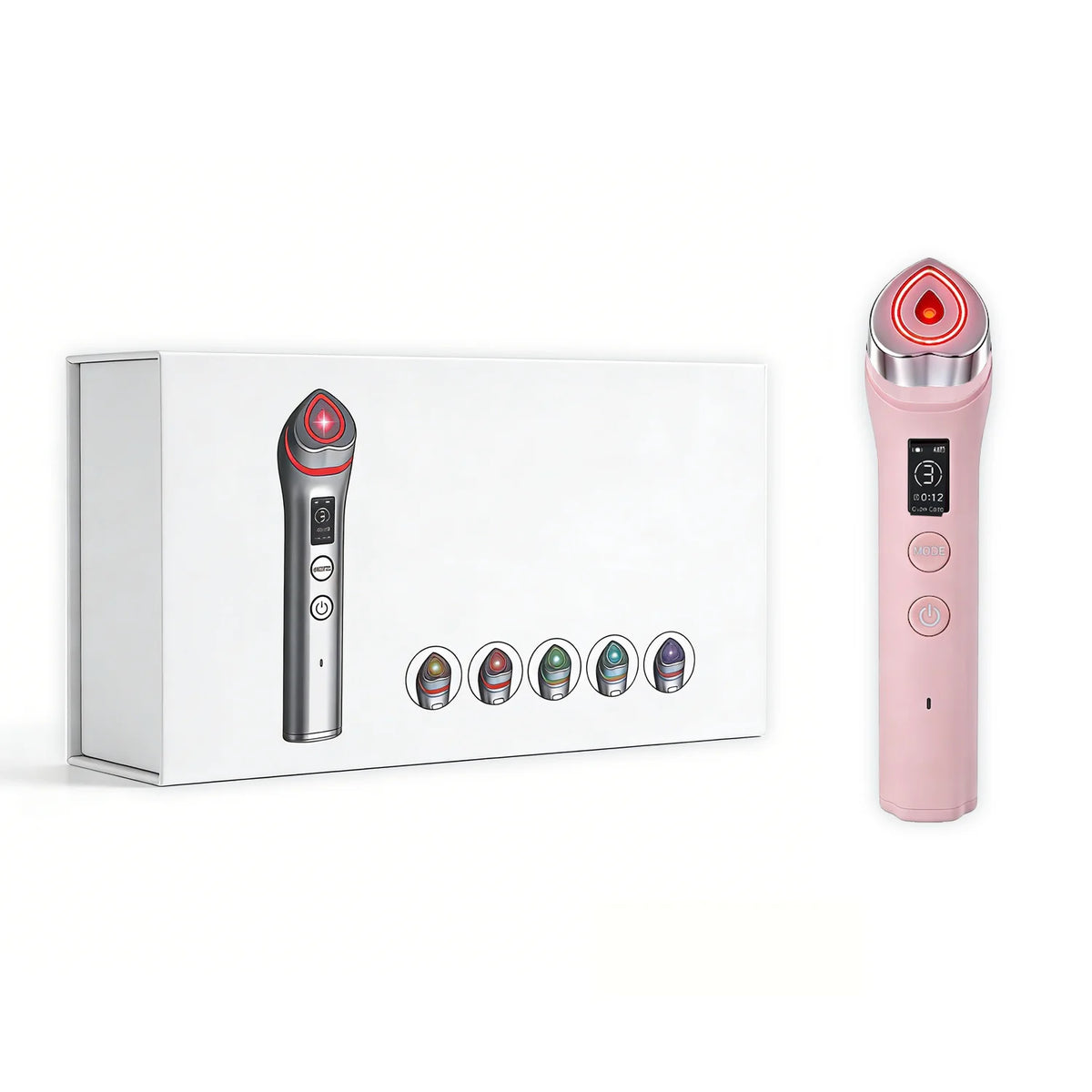 5 Modes RF Facial Beauty Device, Anti-Aging Skin Tightening Massager for Pore Refining & Skincare Absorption