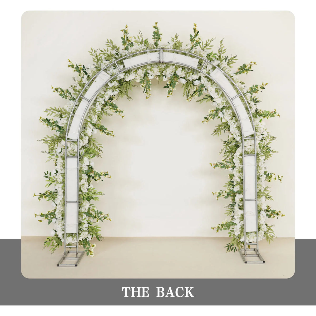 White Rose Wedding Arch Decor