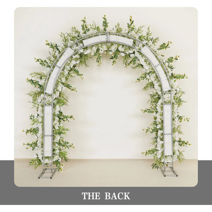 White Rose Wedding Arch Decor