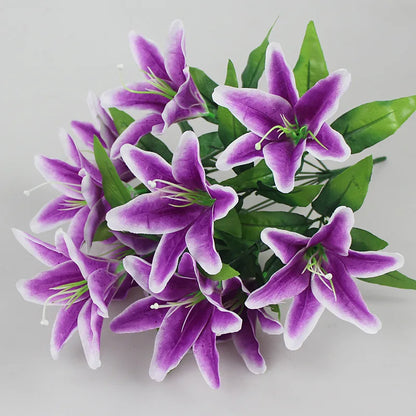 Multicolor Lily Bridal Flower Bouquet