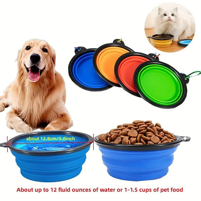 Portable Collapsible Pet Food Bowl