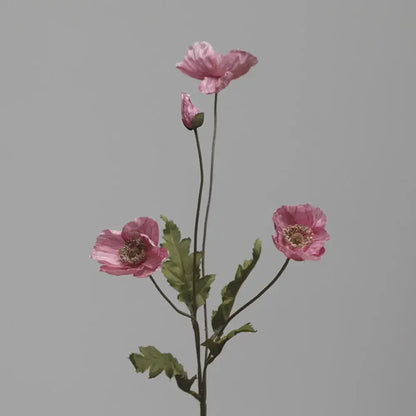 Artificial Flowers Fake Poppy Silk Flowers Long Stem Housewarming Garden Table Wedding DIY Party Wedding Bridal Bouquet Decor