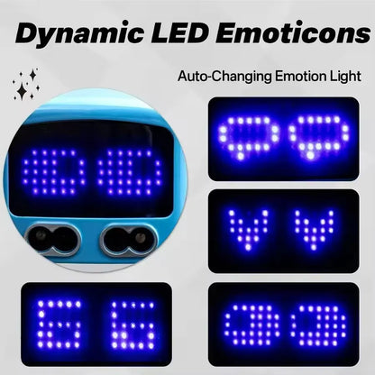 Kid Smart RC Magic Mini Bus Intelligent Remote Control Gesture Sensing Induction Follow Car Animation Funny Auto ExpressionsToy