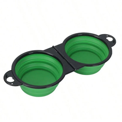 Foldable Dual Pet Bowl