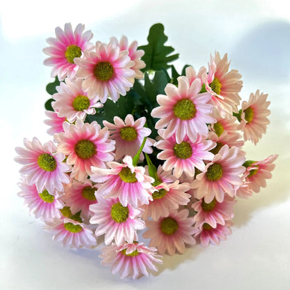 21 Heads Of Sunflowers Small Daisies Bouquets Of Chamomile Wedding Decoration Materials Home Decoration DIY Artificial Flowers C