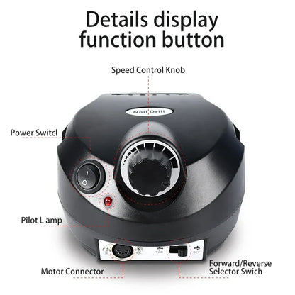 Professional 35000RPM Electric Nail Drill