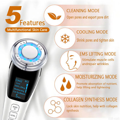 Facial Massager Microcurrent Face Massage Vibration Skin Tightening Face Lifting Anti Wrinkle Beauty Device Skin Care Tool SLY02