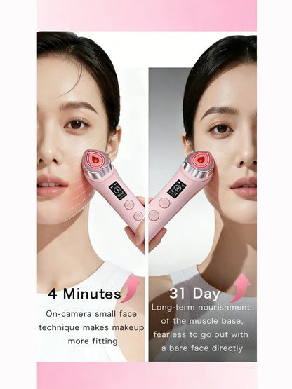 5 Modes RF Facial Beauty Device, Anti-Aging Skin Tightening Massager for Pore Refining & Skincare Absorption
