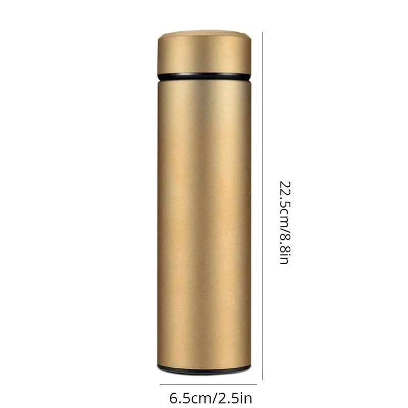 Black Smart Thermos Bottle 500ml