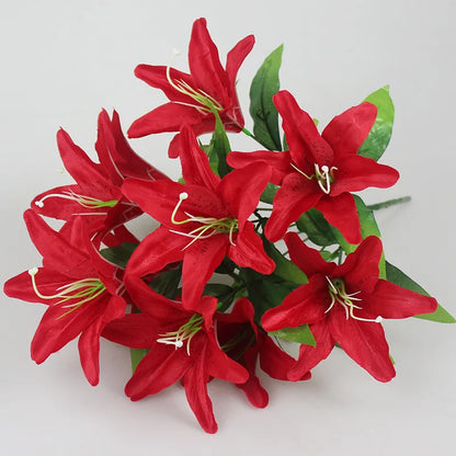 Multicolor Lily Bridal Flower Bouquet