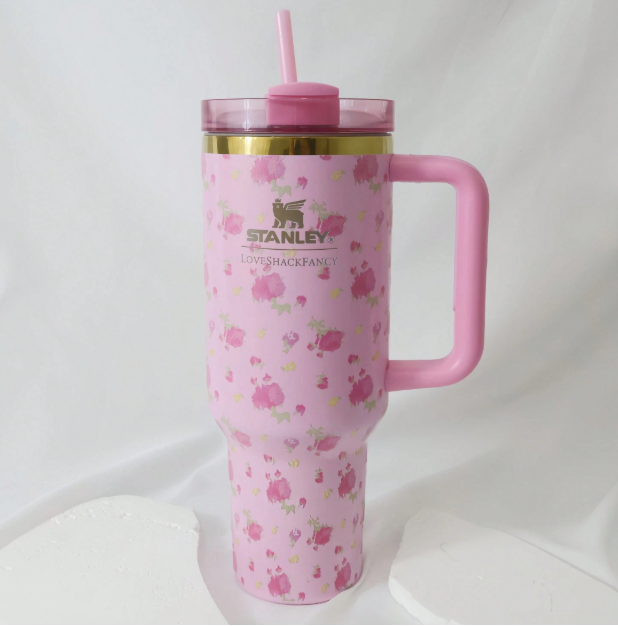 Stanley Pink Rose 40oz Tumbler