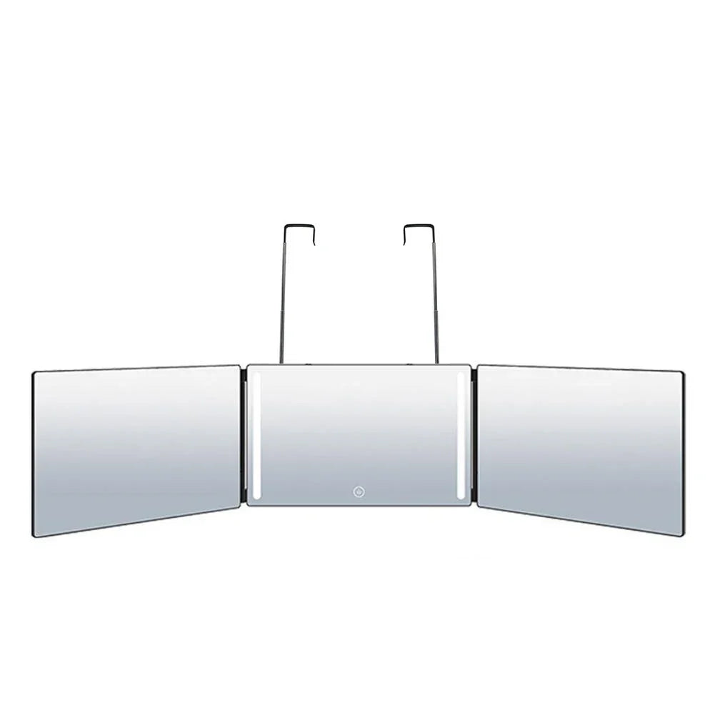 LED 3-Way Trifold Haircut Mirror