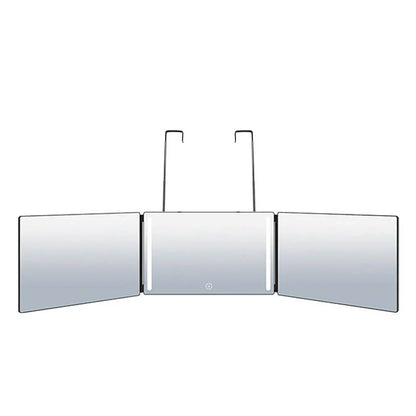 LED 3-Way Trifold Haircut Mirror