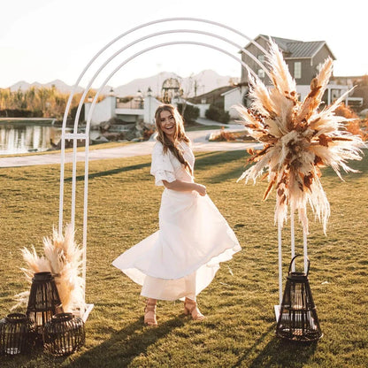 White Wedding Arch Frame Stand