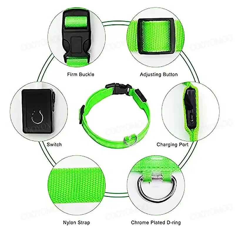 LED Luminous Dog Cat Collar