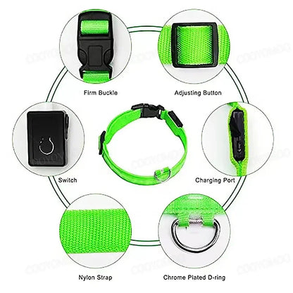 LED Luminous Dog Cat Collar