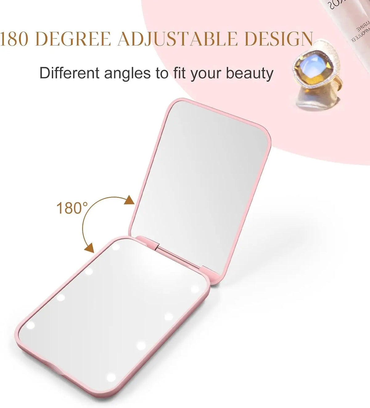 LED 1X/3X Compact Makeup Mirror