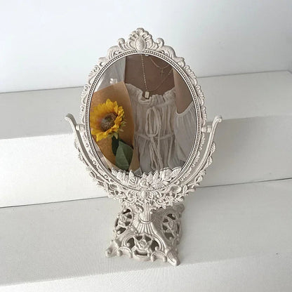 Vintage Oval Rotating Vanity Mirror
