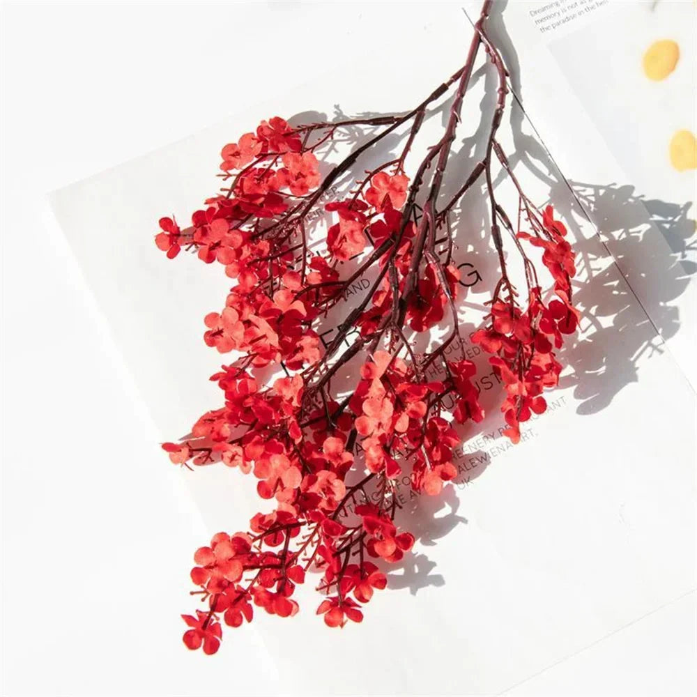 52cm 90 HeadsWhite Babies Breath Artificial Gypsophila Flowers Bouquets For Home Garden Wedding Birthday Decoration Fake Flower