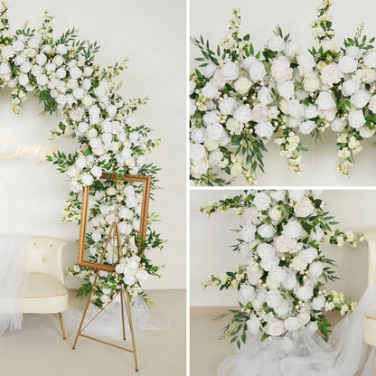 White Rose Wedding Arch Decor