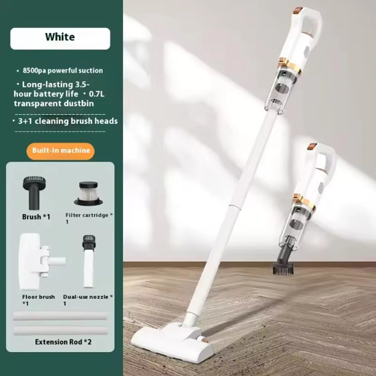 Multifunction Home-appliance 8500Pa Cleaning Machine Powerful Wireless Car Vacuum Cleaner Metal Strainer Portable Handheld