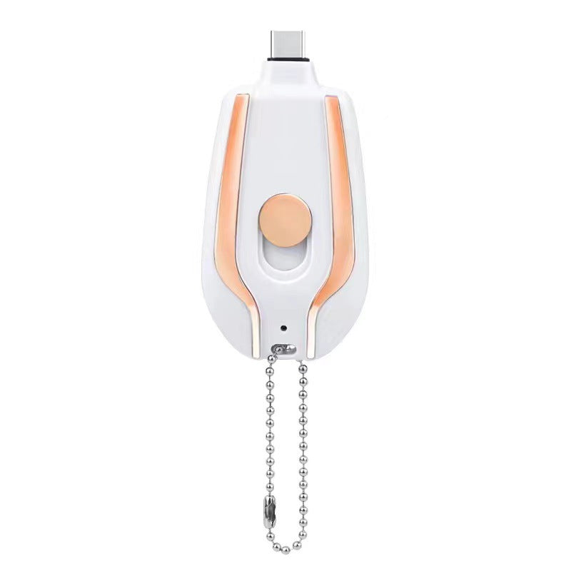 Mini Keychain Charger 1500mAh – Type-C Power Bank