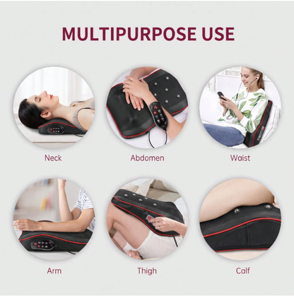Multipurpose heated massager for neck back waist arm thigh and calf