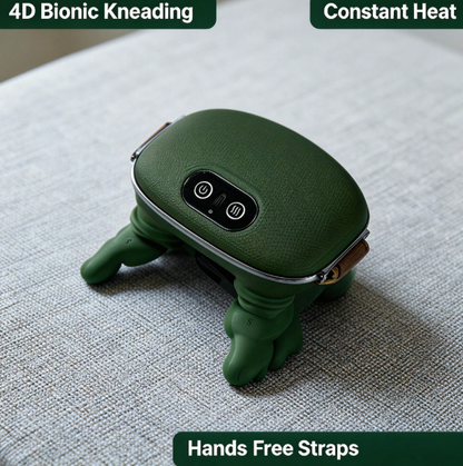 Bionic finger neck shoulder massager with 4D kneading and heat features