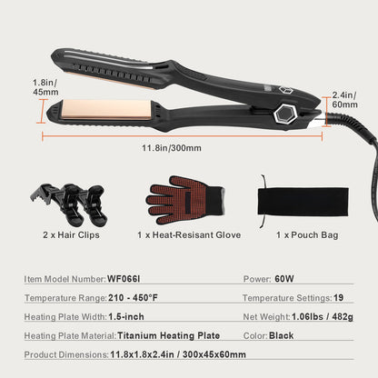 VEVOR Hair Straightener Voltage 110V 240V For Salon Home Travel Use