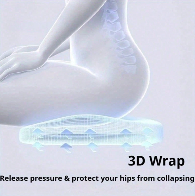 3D wrap ergonomic car seat support design