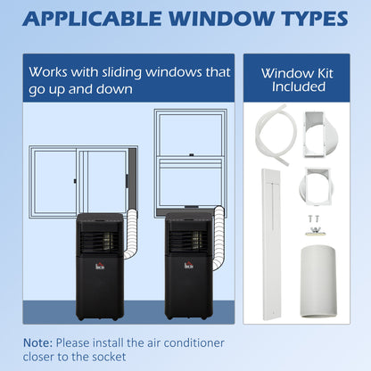 8000 BTU Portable Air Conditioner with Dehumidifier
