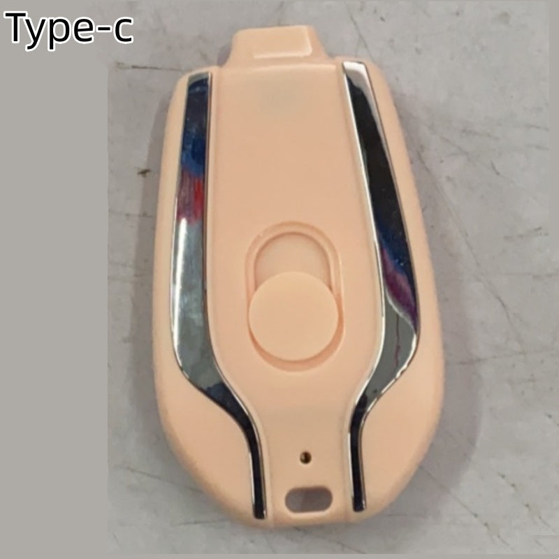 Mini Keychain Charger 1500mAh – Type-C Power Bank