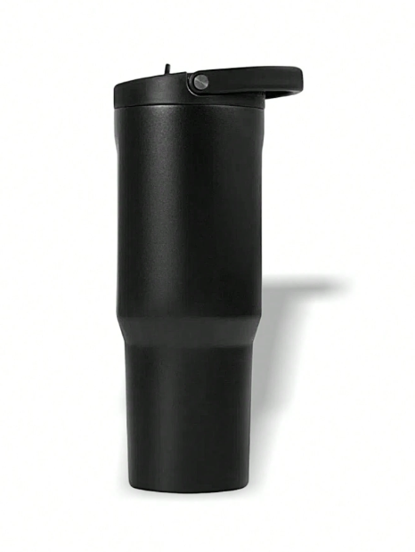 HydroJug 32oz black insulated tumbler side view