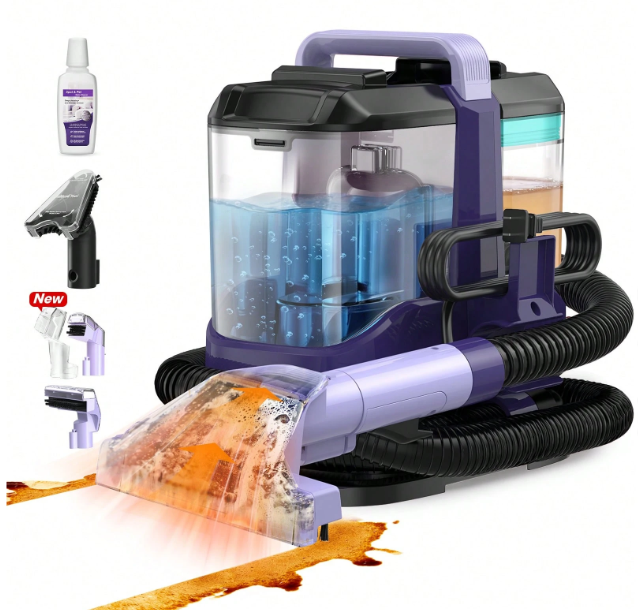 INSE portable carpet cleaner machine for upholstery and stains