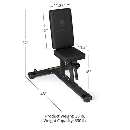 Titan Ergonomic Seated Fitness Bench