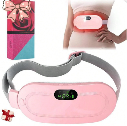 Pink wearable menstrual heating pad belt
