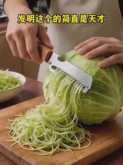 Ergonomic Peeling Knife with Wooden Handle, Stainless Steel Vegetable Peeler with Wooden Handle,